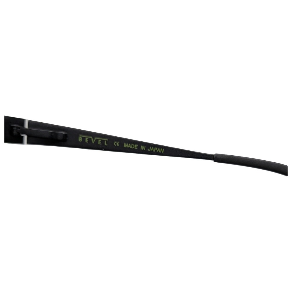 Bevel Rusty BKM 2529 Eyeglasses Matte Black Rectangular Frames Japan 54-19 - Picture 5 of 5